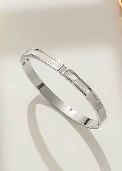 Stainless steel bangle armband, stijlvol, chic en duurzaam