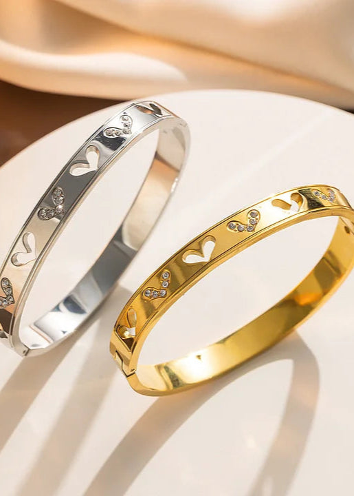 Stainless steel bangle armband, stijlvol, chic en duurzaam