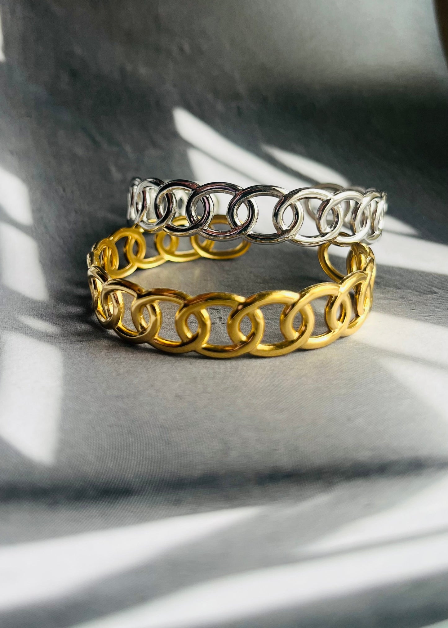 Stainless steel bangle armband, stijlvol, chic en duurzaam