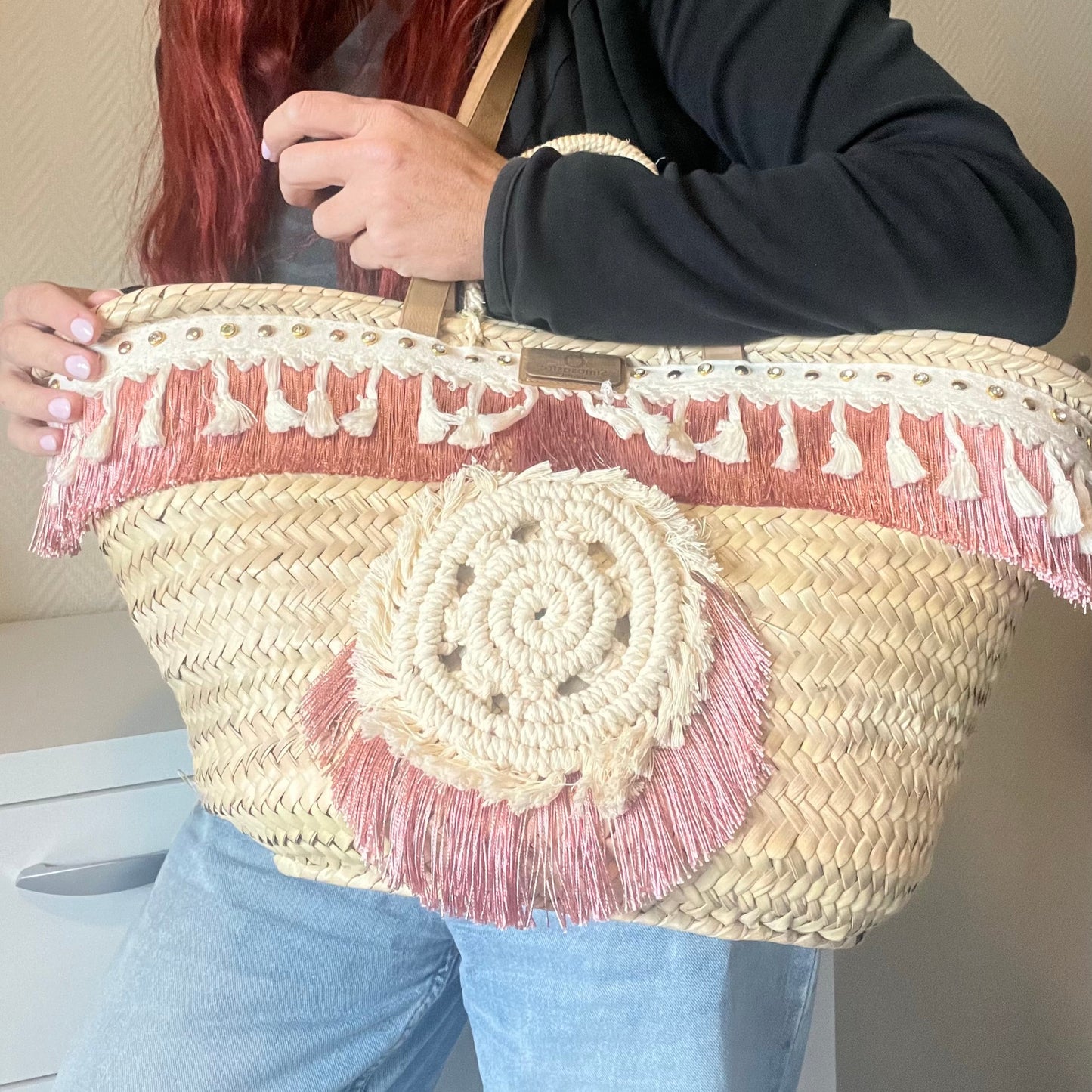 strandtas macrame simosastre