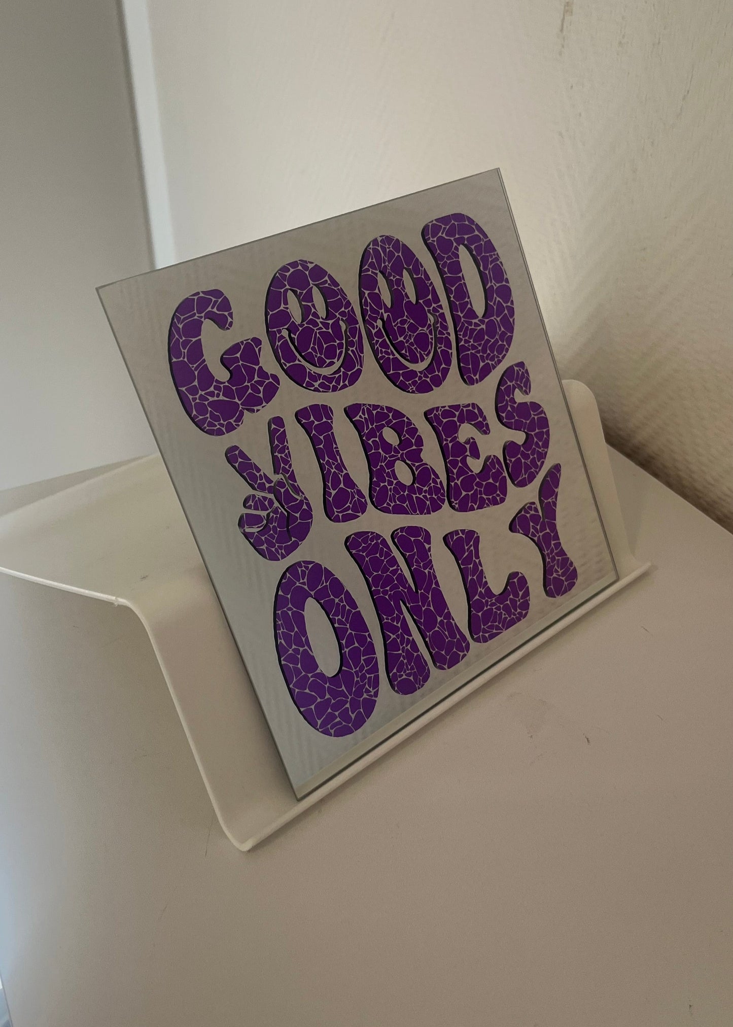 only good vibes bedrukte spiegel