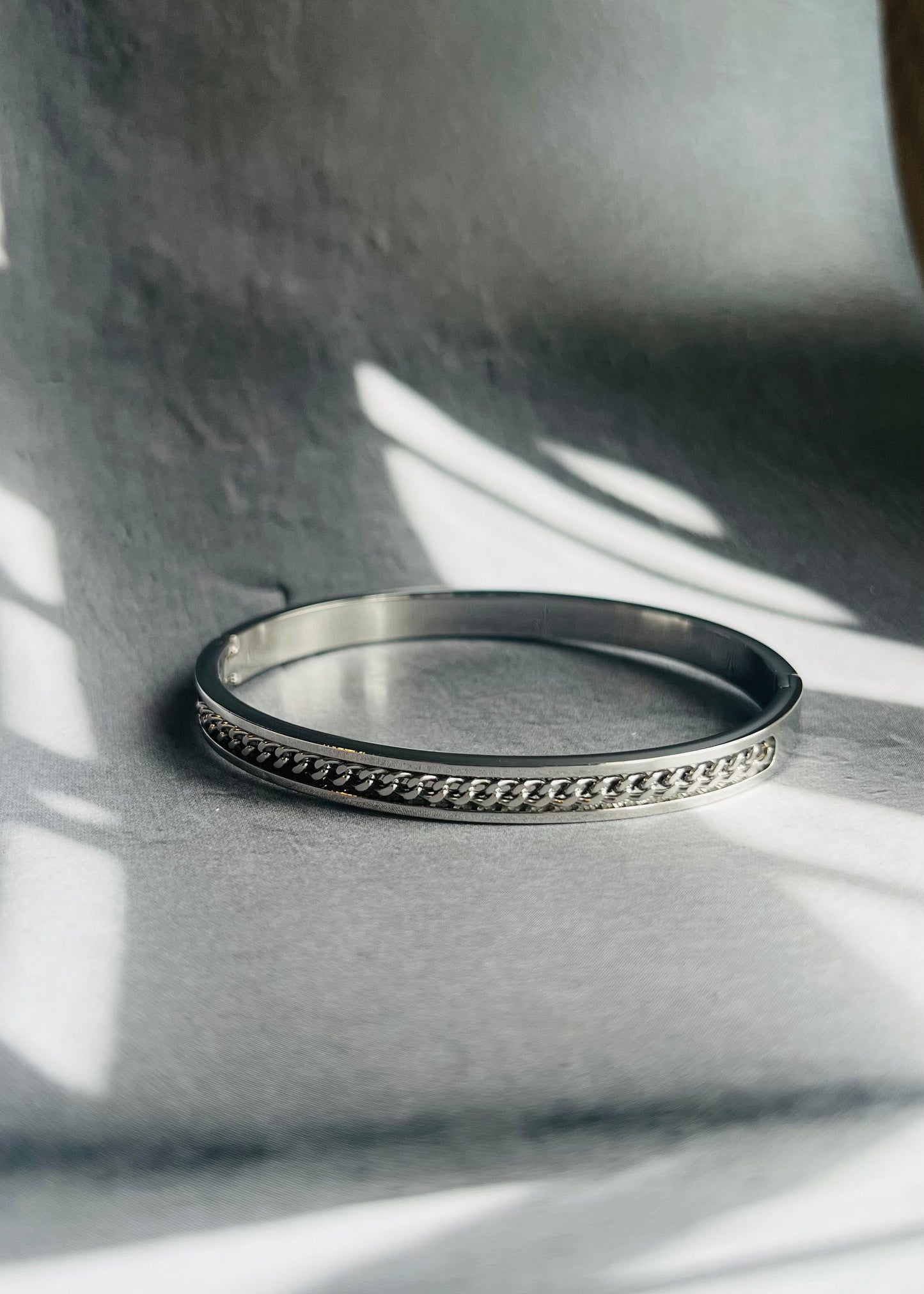 Stainless steel bangle armband, stijlvol, chic en duurzaam