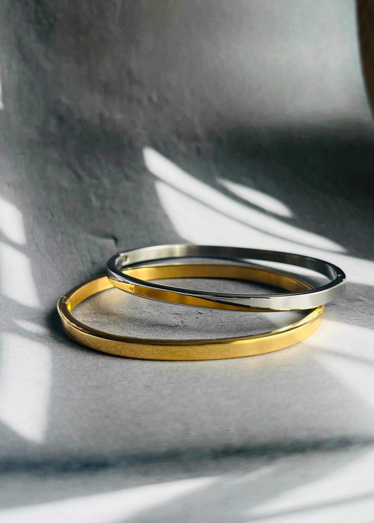 Stainless steel bangle armband, stijlvol, chic en duurzaam