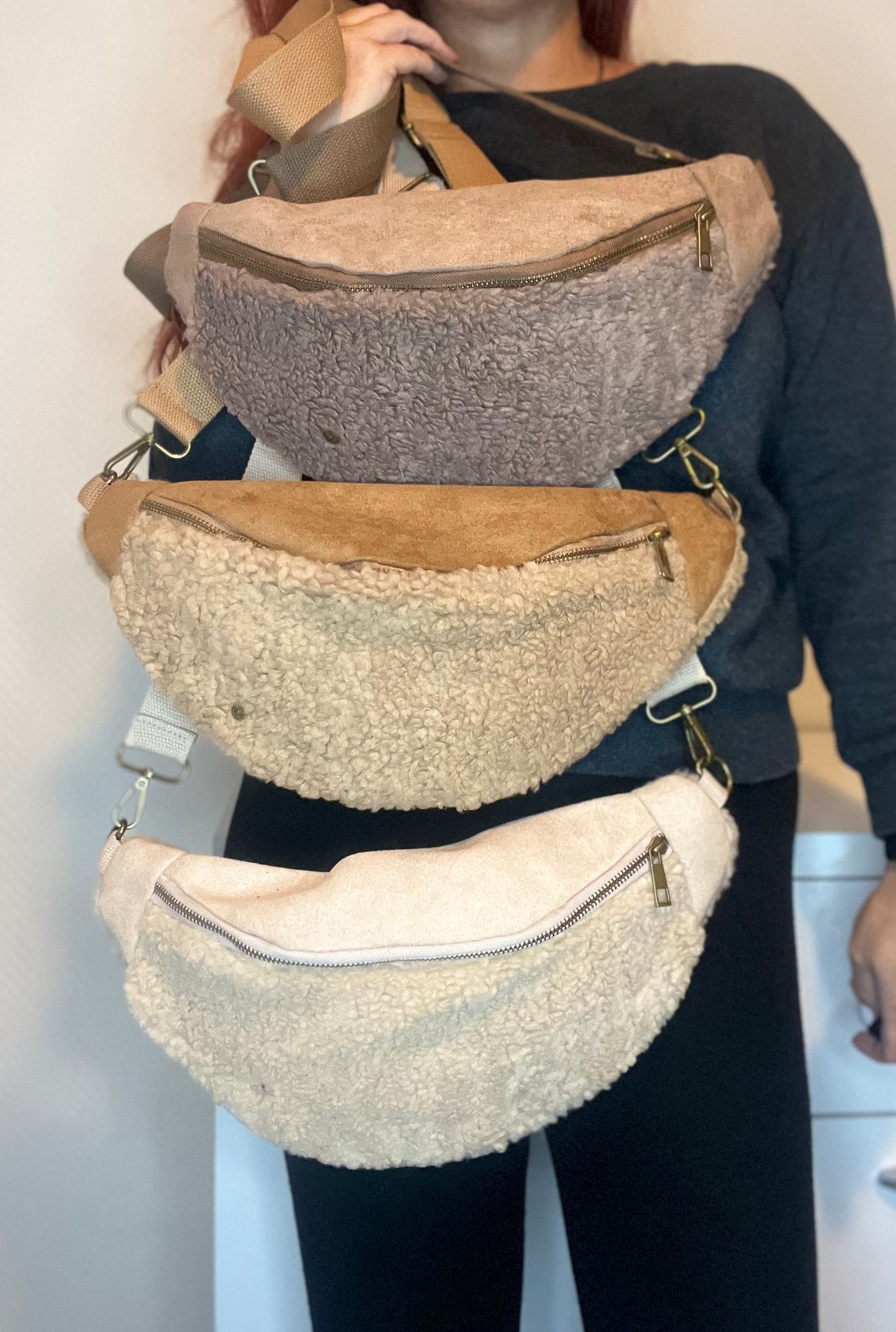 Crossbody Handtas Wolly Camel
