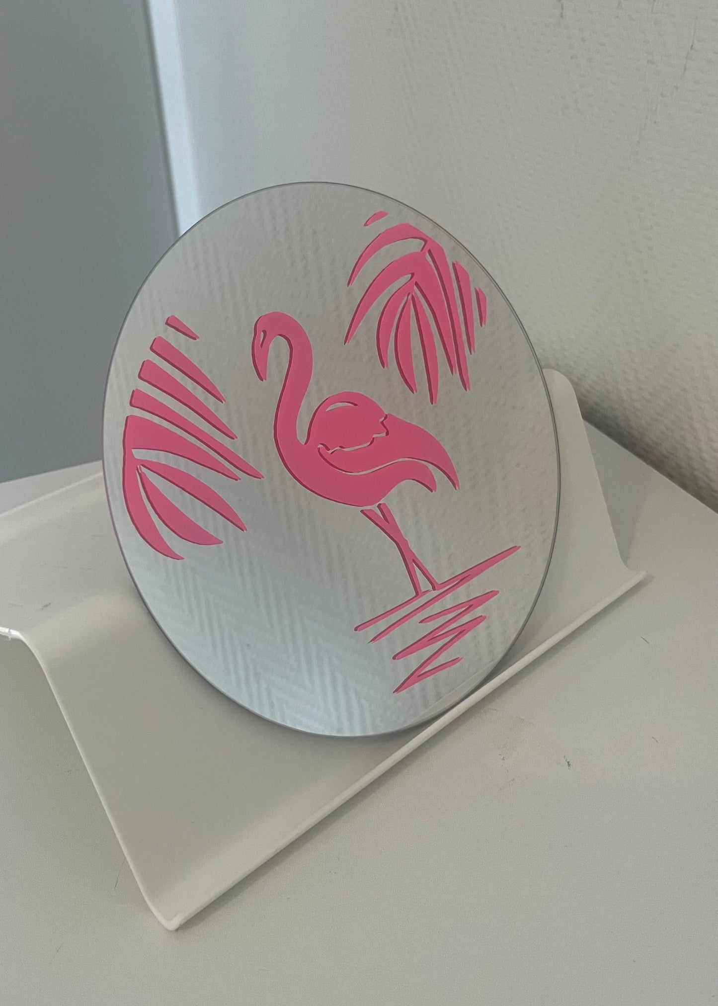 Flamingo bedrukte spiegel