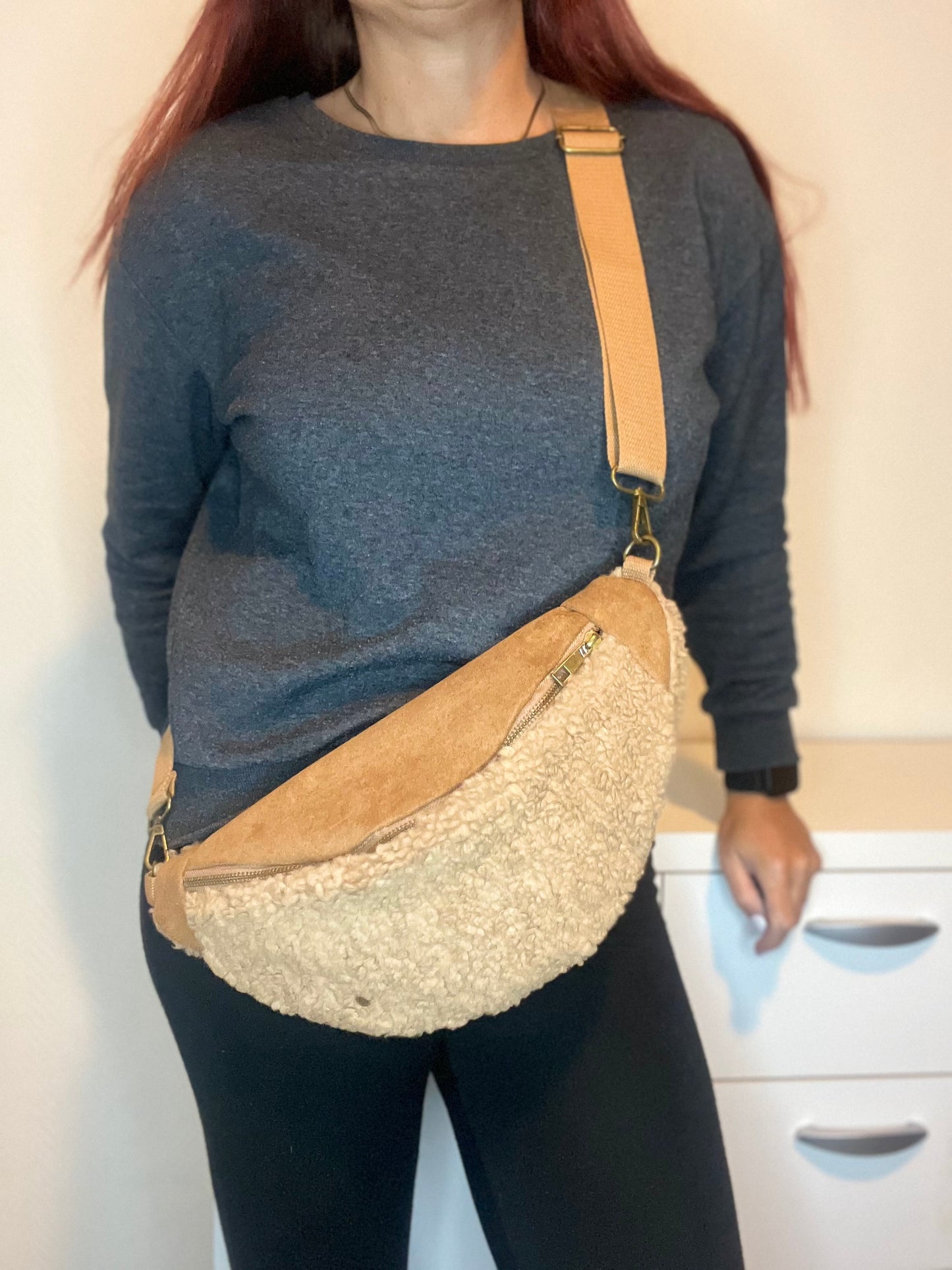 Crossbody Handtas Wolly Camel
