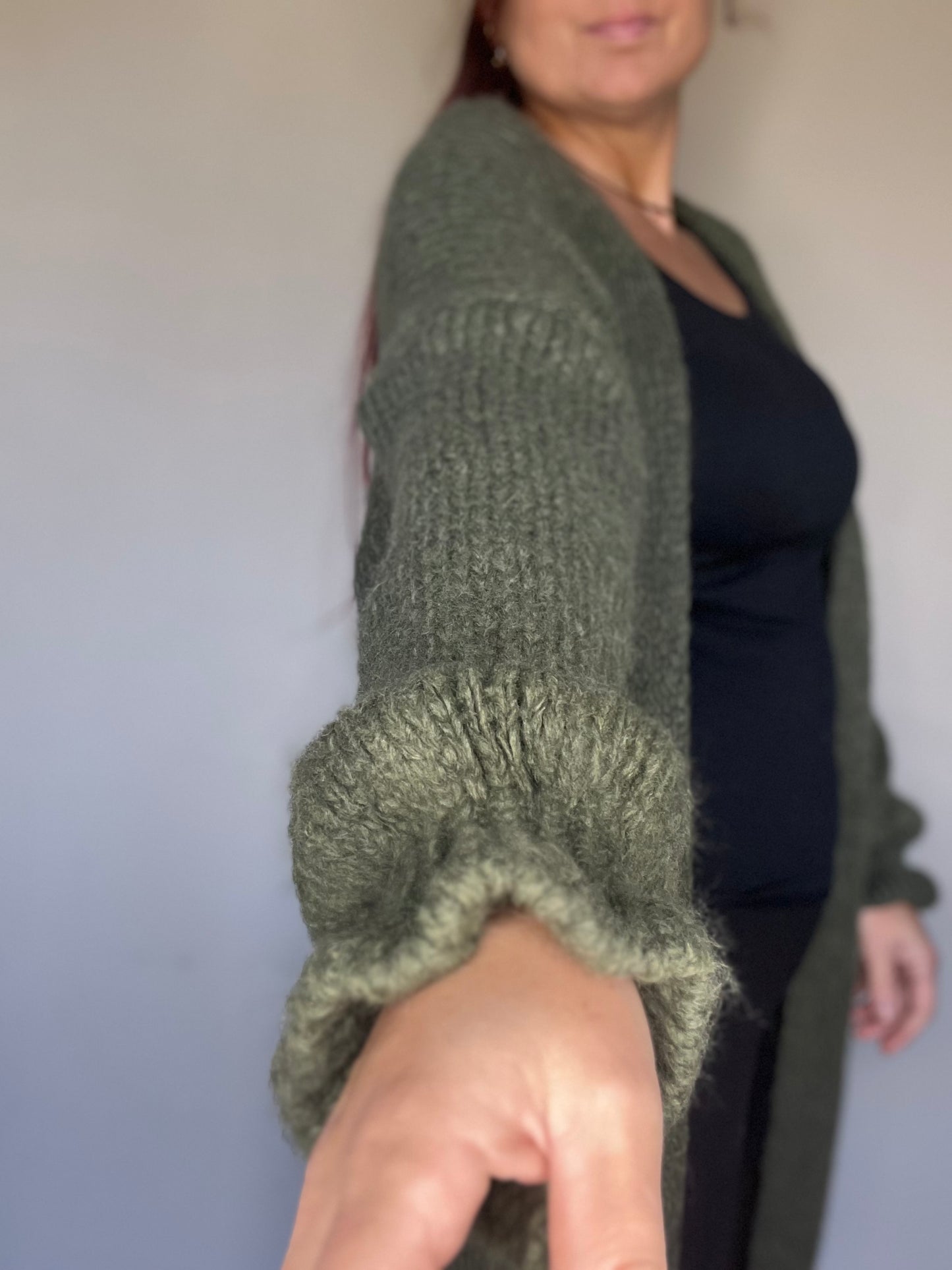 Maxi Vest Ruffle Mouw in 3 kleuren beschikbaar