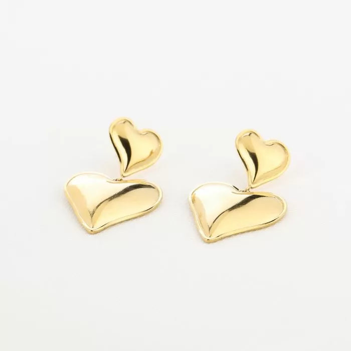 Oorbel Double Heart