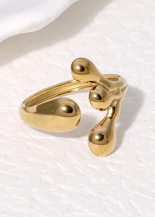 Stainless steel verstelbare ring, stijlvol, duurzaam en tijdloos sieraad voor elke look