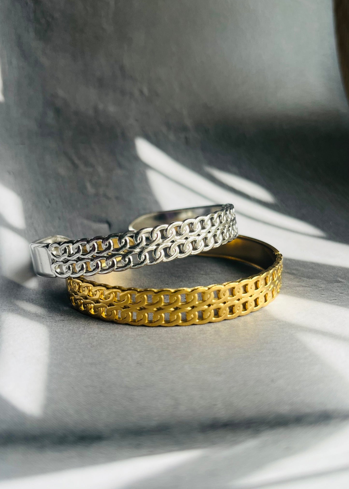 Stainless steel bangle armband, stijlvol, chic en duurzaam