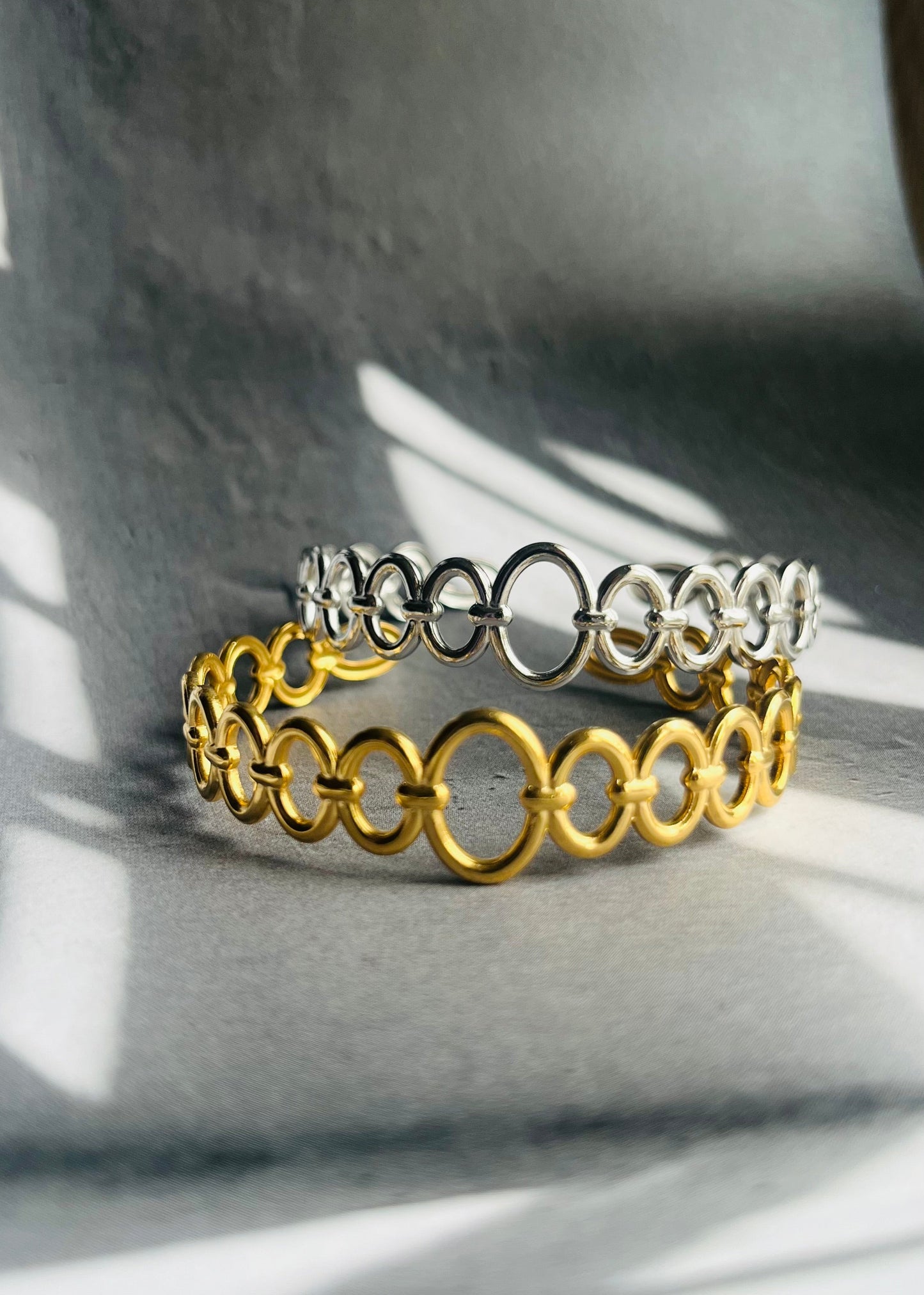 Stainless steel bangle armband, stijlvol, chic en duurzaam