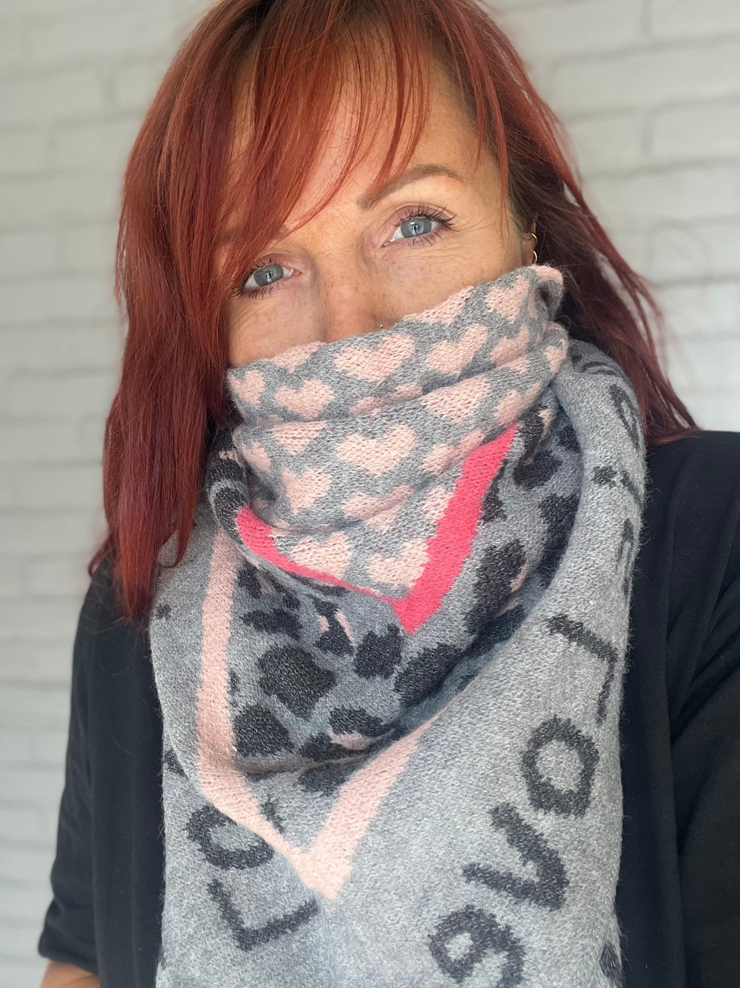 Heerlijke Driehoek Sjaal LOVE in 9 kleurtjes