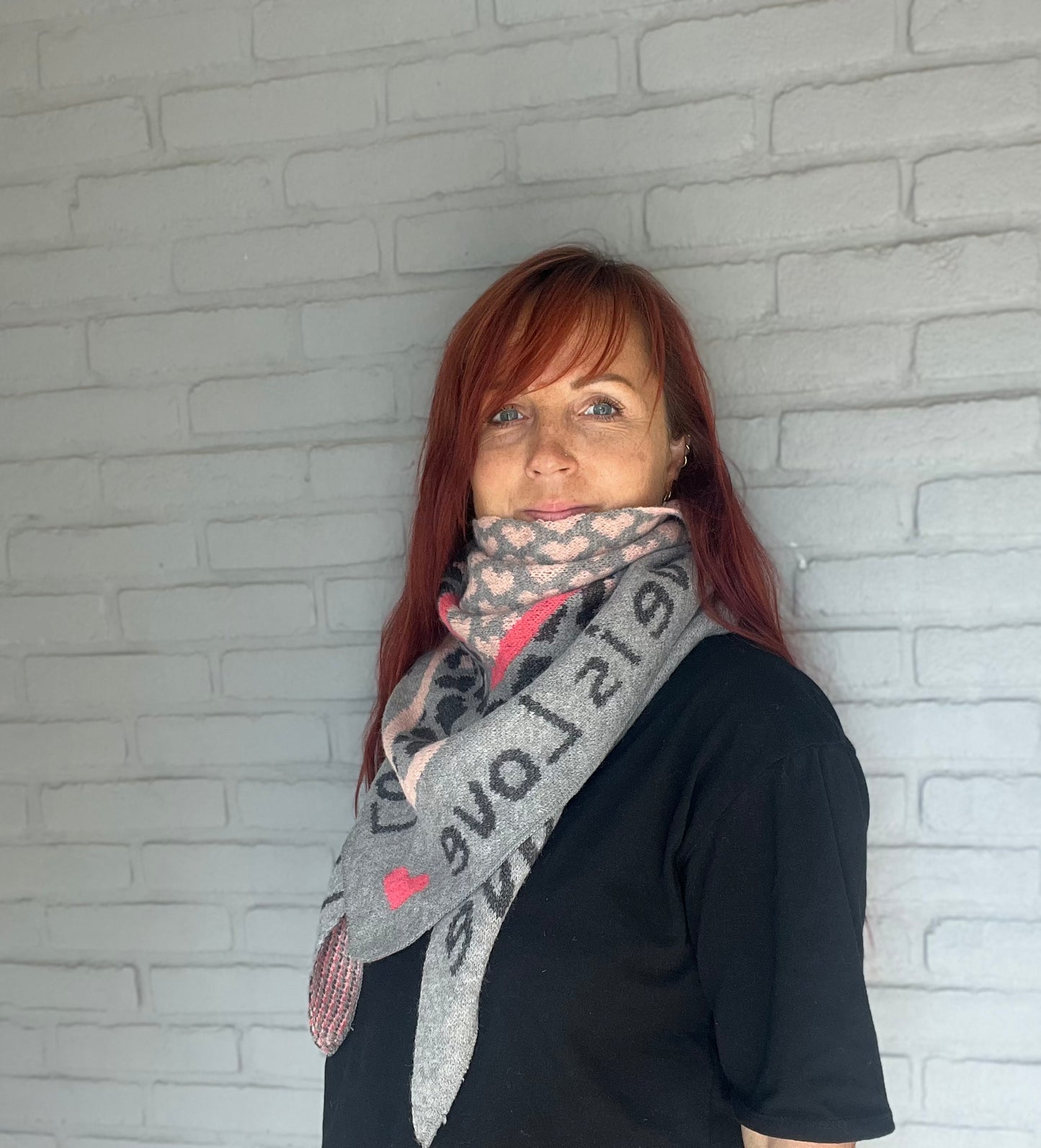 Heerlijke Driehoek Sjaal LOVE in 9 kleurtjes