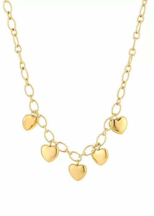 Stainless steel bedelkettingen in goud en zilver. Duurzaam, waterproof en trendy. Elke ketting heeft eigen bedels, mix en match jouw favorieten.