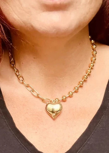 Ketting Heart Hoops
