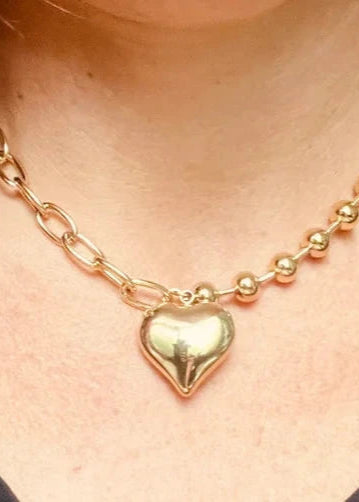 Ketting Heart Hoops