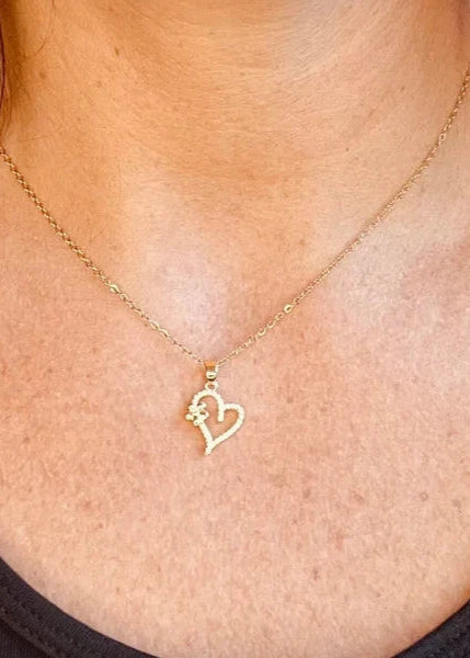 Ketting Flower Heart