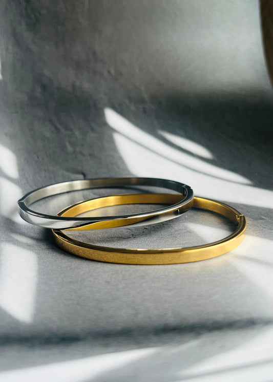 Stainless steel bangle armband, stijlvol, chic en duurzaam