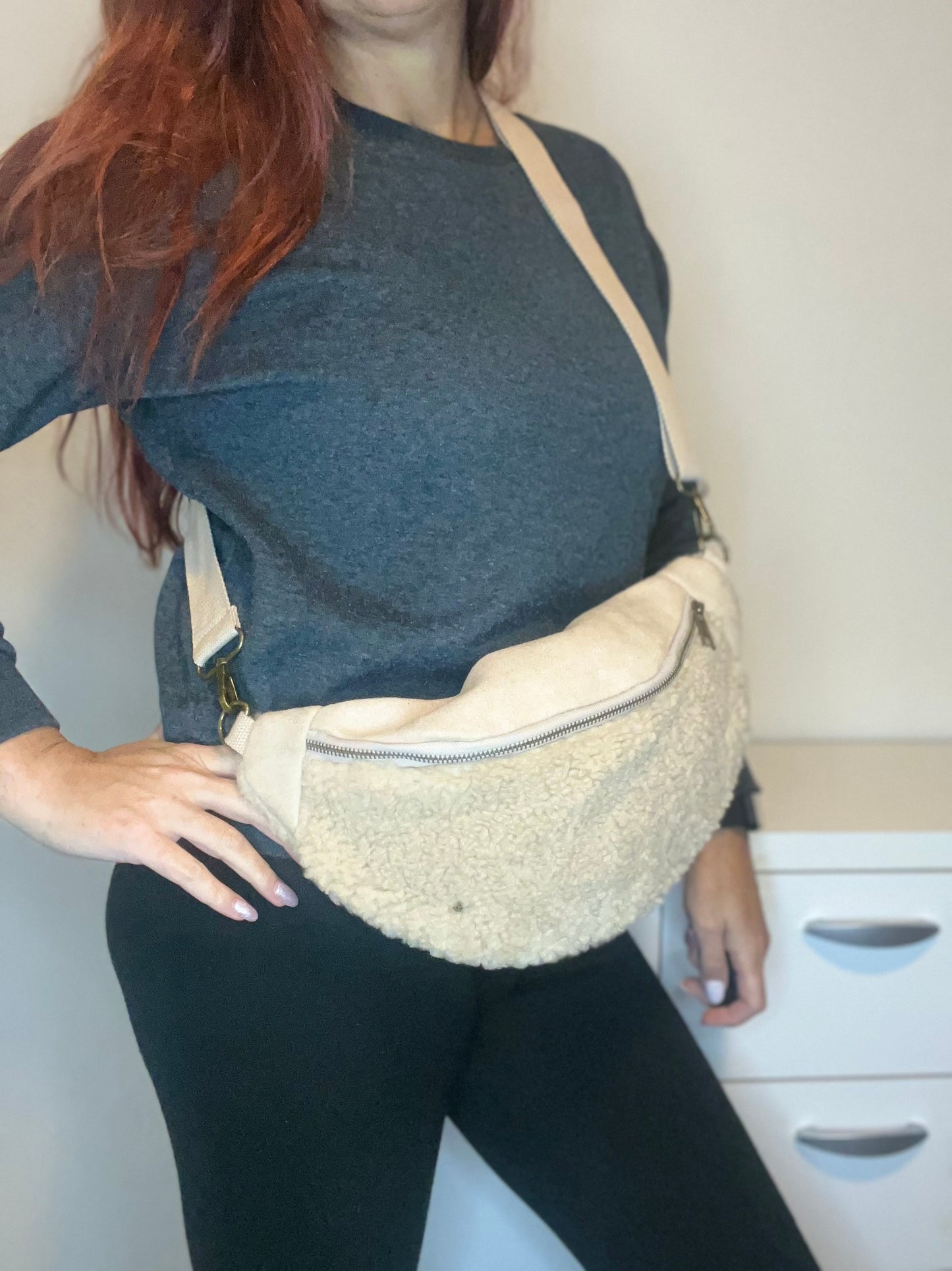 Crossbody Handtas Wolly Beige