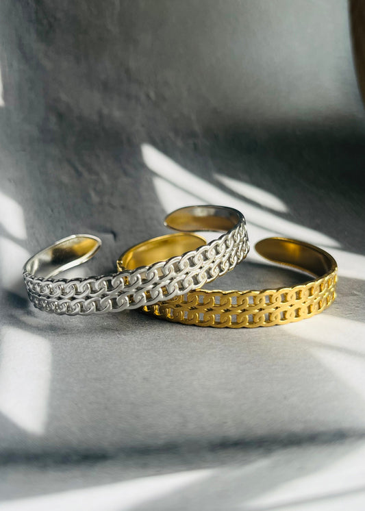 Stainless steel bangle armband, stijlvol, chic en duurzaam