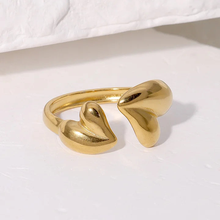 Stainless steel verstelbare ring, stijlvol, duurzaam en tijdloos sieraad voor elke look