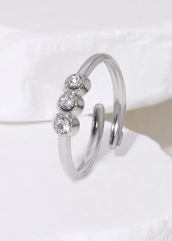 Stainless steel verstelbare ring, stijlvol, duurzaam en tijdloos sieraad voor elke look