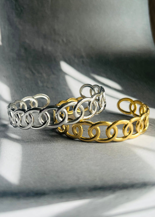 Stainless steel bangle armband, stijlvol, chic en duurzaam