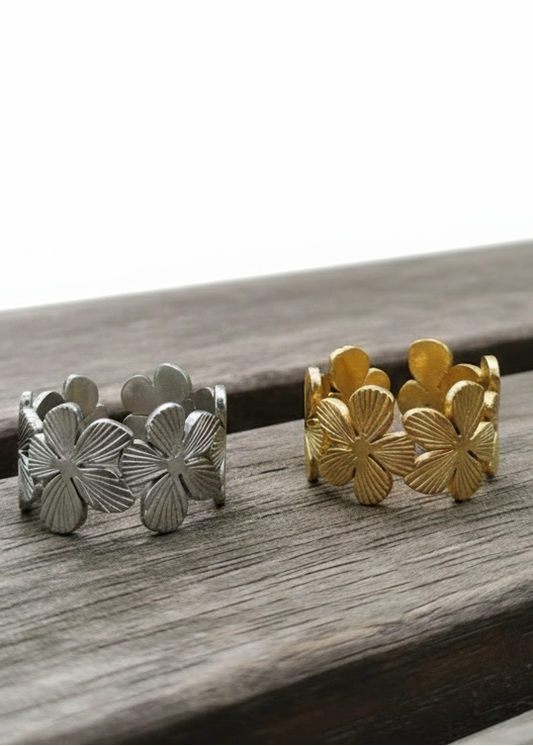 Stainless steel verstelbare ring, stijlvol, duurzaam en tijdloos sieraad voor elke look