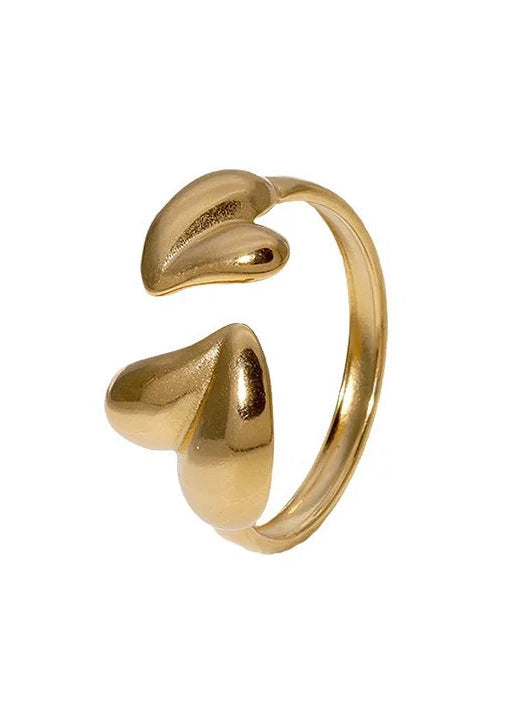 Stainless steel verstelbare ring, stijlvol, duurzaam en tijdloos sieraad voor elke look