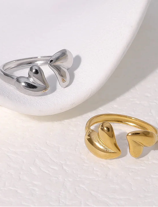 Stainless steel verstelbare ring, stijlvol, duurzaam en tijdloos sieraad voor elke look