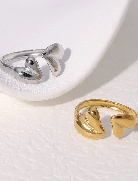 Stainless steel verstelbare ring, stijlvol, duurzaam en tijdloos sieraad voor elke look