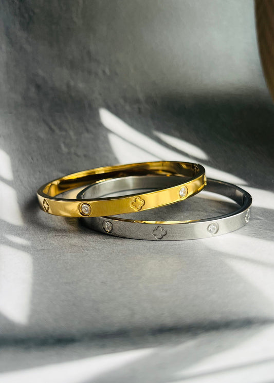 Stainless steel bangle armband, stijlvol, chic en duurzaam