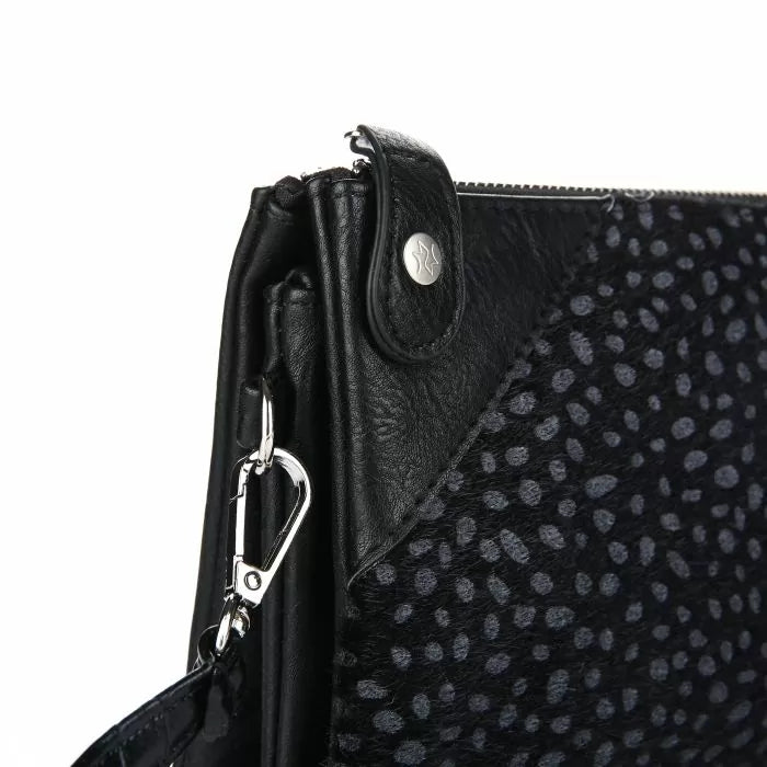 Crossbody Handtas Cheetah Black