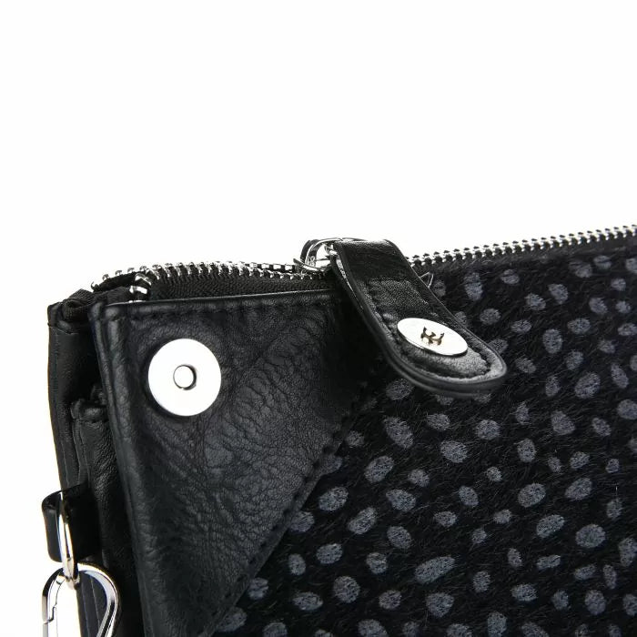 Crossbody Handtas Cheetah Black