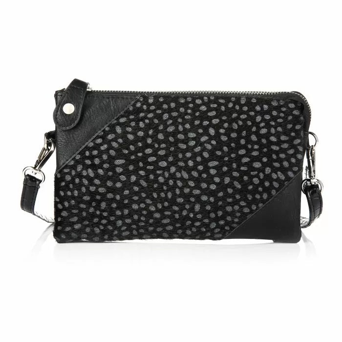 Crossbody Handtas Cheetah Black