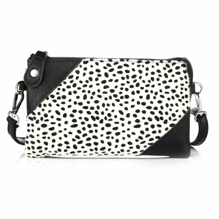 Crossbody Handtas Cheetah White
