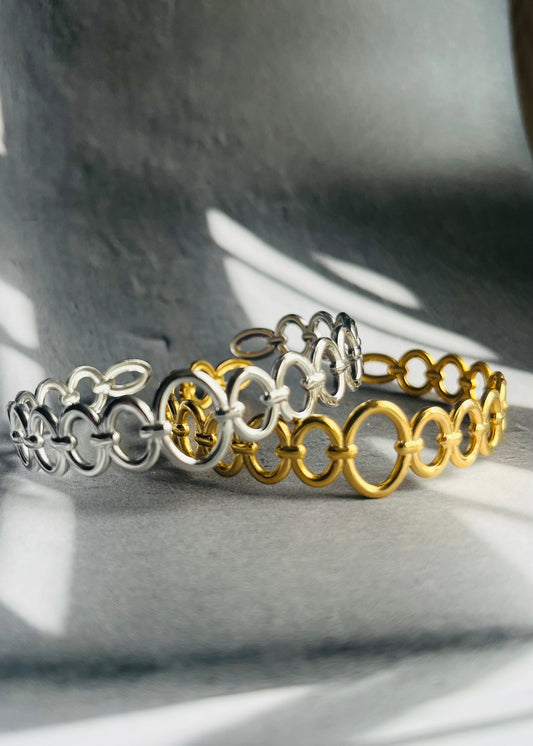 Stainless steel bangle armband, stijlvol, chic en duurzaam
