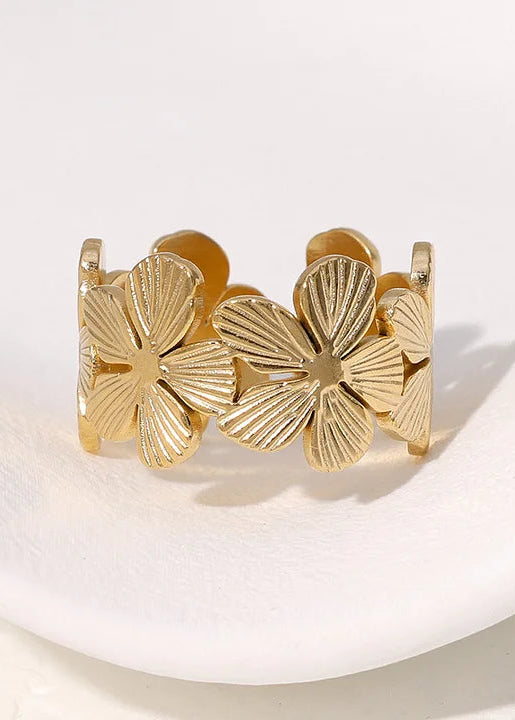 Stainless steel verstelbare ring, stijlvol, duurzaam en tijdloos sieraad voor elke look