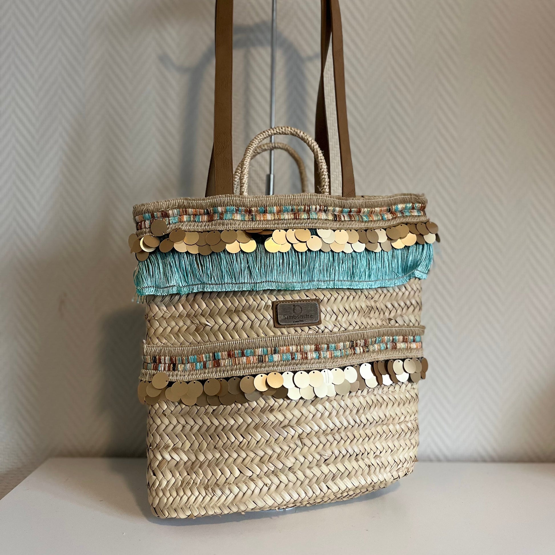 ibiza shopper turkoois