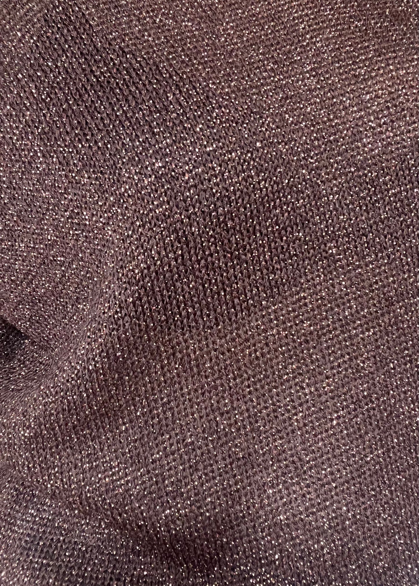 Glittertrui met V-hals, lurex trui met korte mouw in najaarskleuren, chic en comfortabel