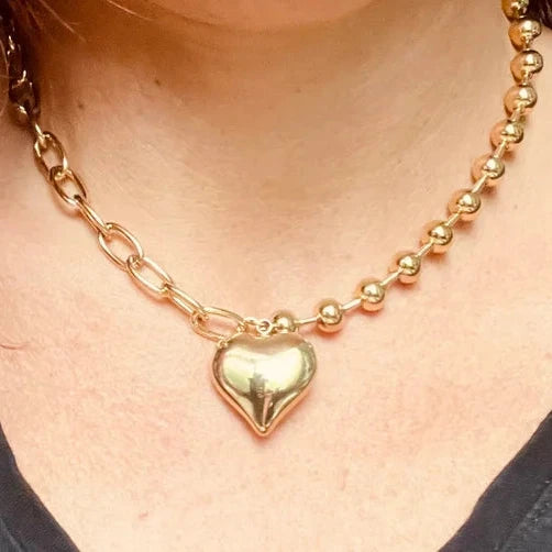 Ketting Heart Hoops